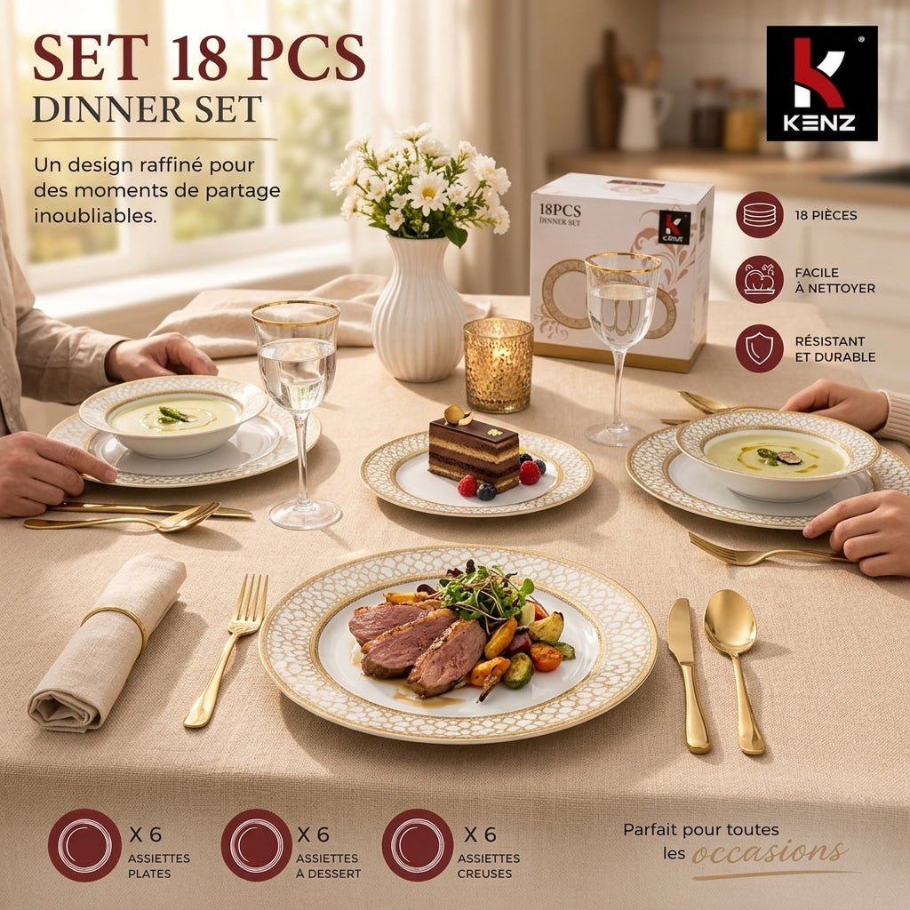 SET DINNER 18 PIÈCES