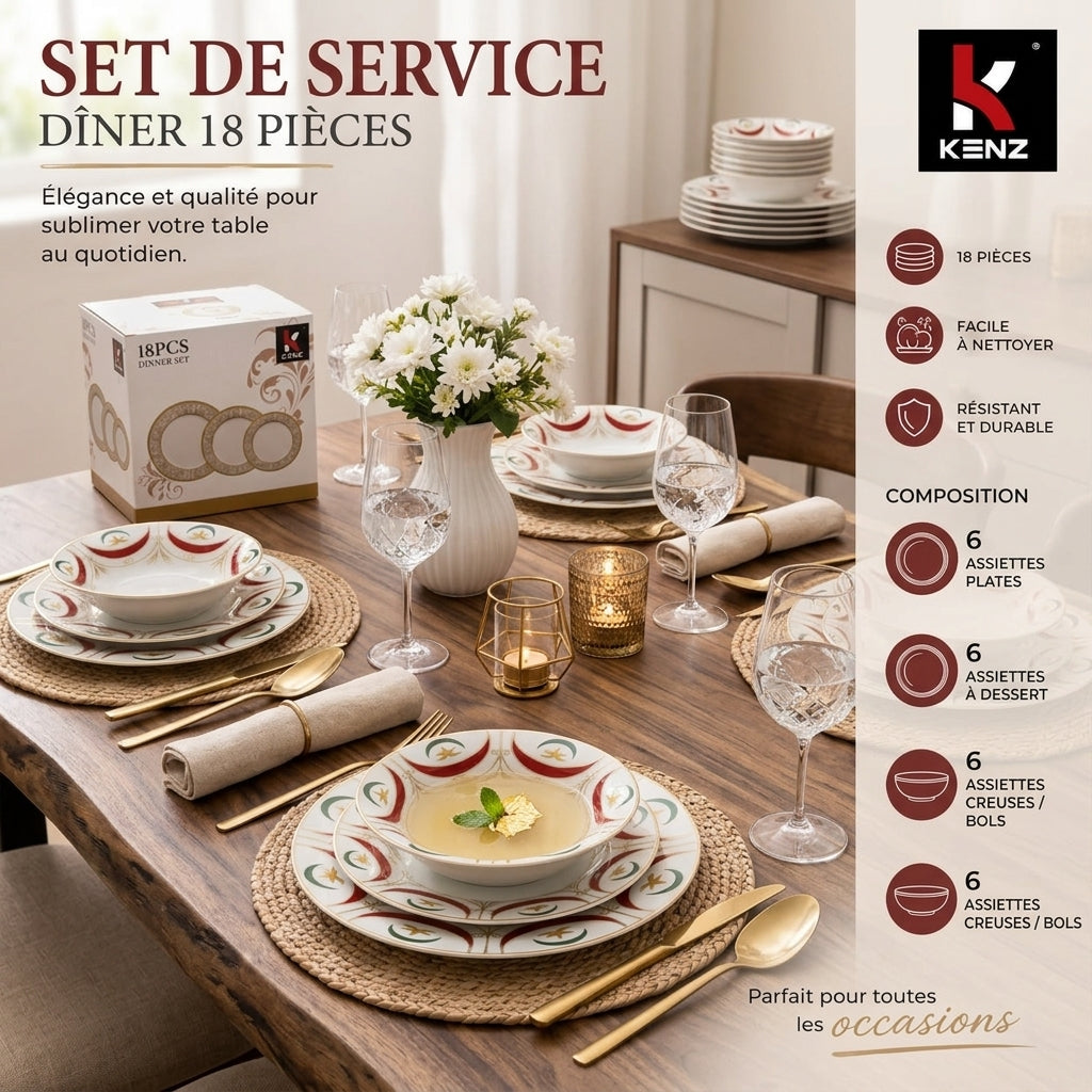 SET DINNER 18 PIÈCES